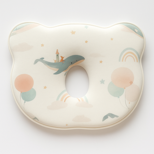 Bear-Shaped Baby Pillow (Dreamy)
