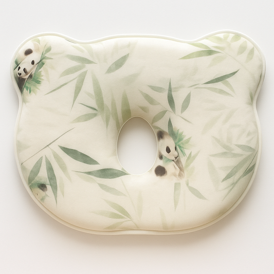 Bear-Shaped Baby Pillow (Panda)