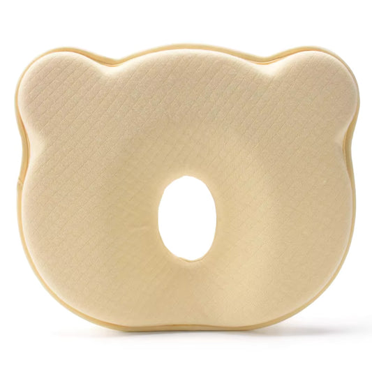 Bear-Shaped Baby Pillow (Yellow)