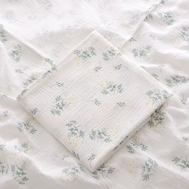 100 % Cotton Muslin Baby Blanket (Grass)