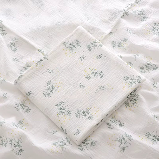 100 % Cotton Muslin Baby Blanket (Grass)