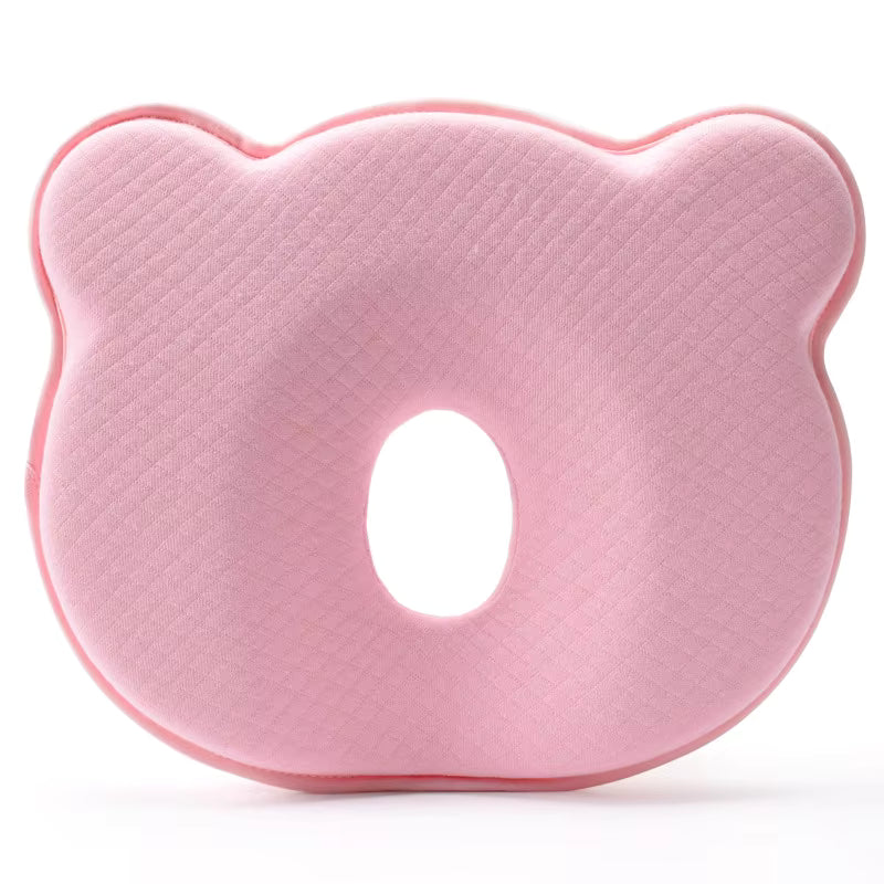 Bear-Shaped Baby Pillow (Pink)