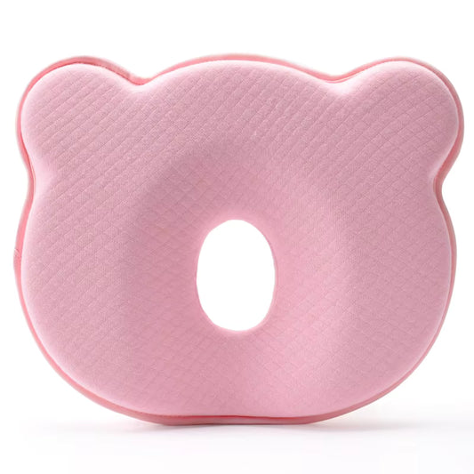 Bear-Shaped Baby Pillow (Pink)
